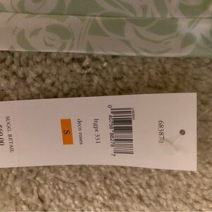 Oscar de la Renta Mint and White Floral Fabric